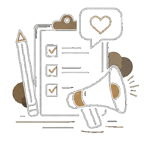 Content & Social illustration